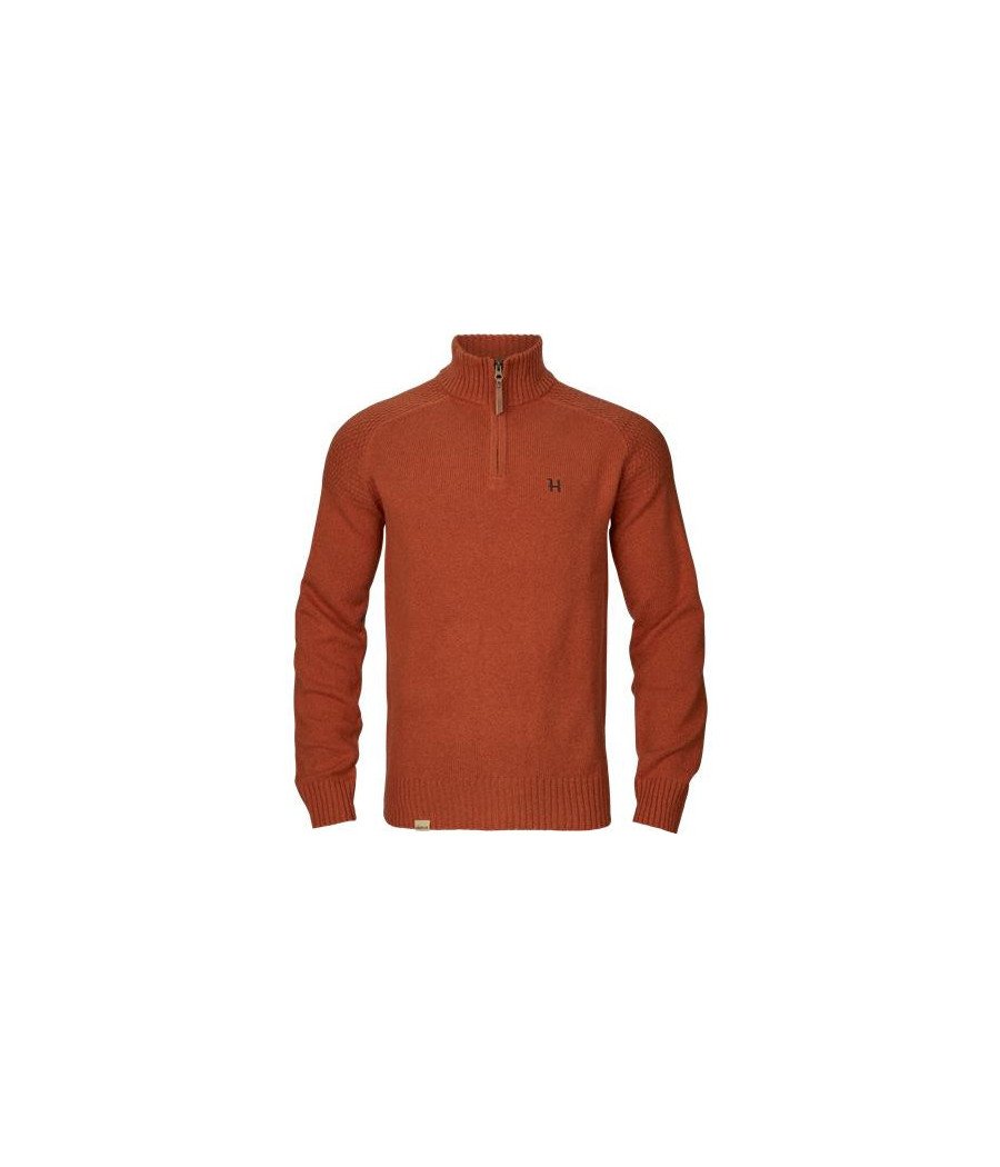 Vincent Merino v_neck Pullover Harkila orange